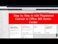 Step by Step to Add Domain to Office 365 Admin Center | Add a domain to Microsoft 365 | Add a domain