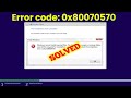 how to fix error 0*80070570 installing windows |education afzal