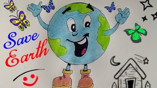 Watch Save Earth Poster tutorial for kids  Save earth 