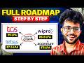 Roadmap to Crack TCS, Infosys, Accenture, Wipro | Service Based Companies Roadmap ✅ 🔥
