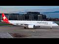 [4K] Flying London City’s LARGEST Aircraft - Embraer E195-E2 | Helvetic | LCY-ZRH | LX467 | HB-AZJ