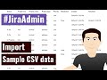 Jira Admin - sample Jira software csv