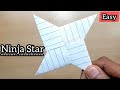 Paper Ninja Star - Shuriken [Full Tutorial] | Ninja Star Kaise Banaen | Origami Ninja Star