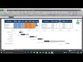 Dynamic Planned vs. Actual Gantt Chart using Stacked Bar Charts in Ms. Excel