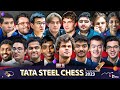Tata Steel Chess 2023 Day 11 | Gukesh vs Arjun, Pragg vs Parham, Carlsen vs So, Anish vs Nodirbek