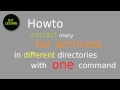 Howto extract many tar archive in different directories with one command