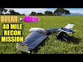 SOLAR DRONE with 4GLte SIM CARD MOD 40 Mile Flight - Parrot Disco 4G - Long Range FPV Ukraine RECON?