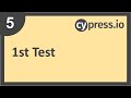 Cypress Beginner Tutorial 5 | 1st Test