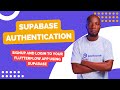 Supabase AUTH in flutterflow