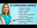 21 Confusing English Words  | English Vocabulary