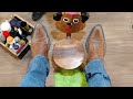TIME TO RELAX!!  EXTREMELY Satisfying Shoe Shine Ever!!! #asmr #satisfying #restoration