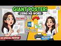 How To Print Enlarge Images Into Multiple Pages In Microsoft Word For Poster Printing