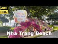 4K HDR | Morning Walking in Nha Trang Beach | Vietnam 2023 - With Captions