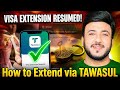 How to Extend Family Visit Visa Saudi Arabia via Tawasul | Complete Guide \u0026 Latest Update