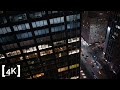 Late Night New York City Soundscape | Open Window Manhattan 4K | Sleep \u0026 Study