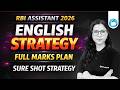RBI Assistant 2026 English Strategy | Full Marks Plan | Selection पक्का | By Saba Gani