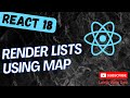 12. Render Lists using map method for looping components in React App - React18