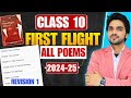 CLASS 10th FIRST FLIGHT ALL POEMS ONE SHOT REVISION | ALL POEMS/FULL SUMMARY/EXPLANATION/LONG ANSWER
