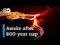 Volcano eruption lights up Iceland sky after weeks of earthquakes | DW News