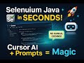 Cursor AI Editor (Vibe Coding) - Create Selenium Projects, Frameworks and Scripts with Just Prompts