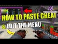 HOW TO PASTE A CHEAT \u0026 EDIT THE MENU/GUI