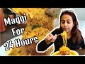 I ONLY ATE MAGGI FOR 24 HOURS | FOOD CHALLENGE