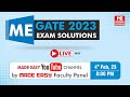 GATE 2023 | Mechanical Engineering | ME | LIVE Exam Solutions | By: MADE EASY Faculty Panel