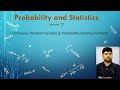 Probability and Statistics | Lec-22 | Continuous Random Variable \u0026 Probability Density Function