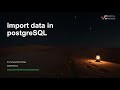 Import data in postgres using csv file | Load data using pgadmin