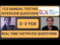 TCS Testing Interview Experience| Manual Testing Mock Interview| 0 -2 YOE