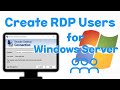 How to Create an RDP User for Windows Server