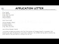 [LETTER TEMPLATE] How To Write An APPLICATION LETTER Step by Step Guide | Writing Practices
