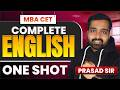 GRAMMAR One Shot for MBA CET 2026 🚀 | Complete English Marathon | Live Class