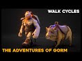 Gorm and Oink Walk Cycles - The Adventures of Gorm - Unreal Engine 4 Game Development