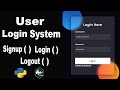 How to Create a Login System in Python using Django || User Registration and Login Authentication