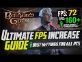 🔧 Baldurs Gate 3: Dramatically increase performance / FPS with any setup! *BEST SETTINGS* 📈✅
