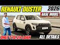 New Renault Duster Base Model *10.29L* - All Details Renault Duster 2026 Authentic