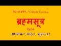 4-Vedanta Darshan : Brahma Sutra, Adhyaya-1, Paada-1,Sutra-9-12,  by Dr Surya Nanda : in Hindi