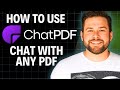 How to Use ChatPDF: Chat with Any PDF Using AI (Free Tool)