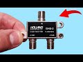 Turn Your Splitter Into A Powerful TV Antenna. How To Make A Powerful Antenna With A Signal Splitter