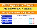 CRUD Operations Using Web API Entity Framework and React JS