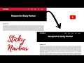 Responsive Sticky Navigation Bar using HTML, CSS and JavaScript || #javascript #css3 #html5