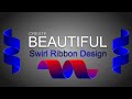 Swirl Ribbon Designing in Coreldraw || 3d Twisted Ribbon Designing  || Fk Online Education