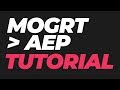 Quick Tips: How to Open a Motion Graphics Template in Adobe After Effects