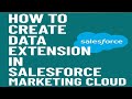 How to Create Data Extension in Salesforce Marketing Cloud | Step-by-Step Tutorial for Beginners