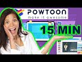 Animated video lessons in 15 minutes - Powtoon tutorial - How to create animated videos - Blue Brain