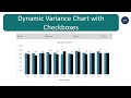 How to create Dynamic Variance Charts with Check Boxes in Excel (step by step guide)