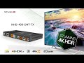 NetworkHD™ 400 Series 4K AV over IP JPEG 2000 Encoder with Dante - NHD-400-DNT-TX
