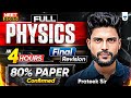 NEET 2025 FULL PHYSICS in 4 hours | Final Revision by Prateek Jain sir 😱 #neet2025