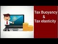 Tax Buoyancy and tax elasticity in Hindi for UPSC IAS exam